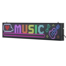 Placa LED Programável-Duoku-99x19 cm-Painel de Exibição Digital Cor Total P10-Texto e GIF Personalizáveis