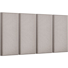 Wandakustikpaneel selbstklebend - DUOKU - KDLRB50-158-2 - Set von 4 - 60x30x5 cm - NRC 0,95