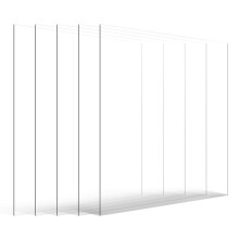 PET-Blätter-Duoku-610 x 914 mm-Kunststoffblätter-Dicke 1 mm-Transparent-Set von 5