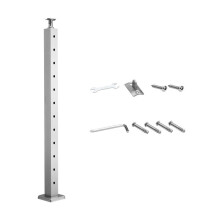 Palo di Parapetto - DUOKU - HR-023G - Acciaio Inossidabile - 1067 mm - Argento