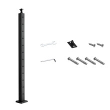 Palo di parapetto - DUOKU - HR-013G - Acciaio inossidabile - 1067 mm - Nero