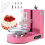 Máquina de Alisar Creme - DUOKU - 6-14 polegadas - Prato Rotativo - Raspador Ajustável - Rosa 1