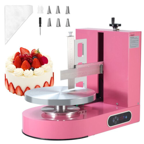 Máquina de Alisar Creme - DUOKU - 6-14 polegadas - Prato Rotativo - Raspador Ajustável - Rosa