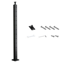 Palo di Parapetto - DUOKU - HR-007G - Acciaio Inossidabile - Nero - 1067 mm