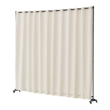 Painel de Separação - DUOKU - Portátil com Rodinhas - Tecido - Interior - Bege - 308,5x245,5 cm