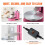 Máquina de Alisar Creme - DUOKU - 6-14 polegadas - Prato Rotativo - Raspador Ajustável - Rosa 5