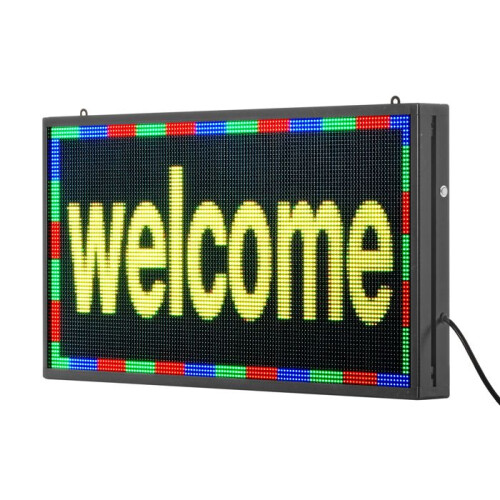 Enseña LED programable-Duoku-67x35 cm-Panel de visualización digital a color P5-Texto y patrones personalizables