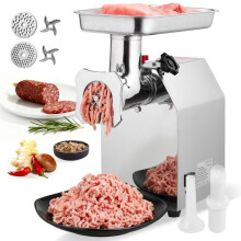 Picadora de Carne Eléctrica-Duoku-Capacidad de 4,2 kg/min-Prensador de Salchichas Industrial 1100 W-Calibre 22