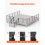 Bordespost - DUOKU - HR-016G - Rvs - 914 mm - Zwart 6