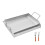 Placa de Cocción - DUOKU - Rectangular Universal - Acero Inoxidable - 425 x 270 mm - Asas Desmontables 1