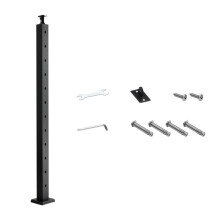 Pilar de guarda-corpo - DUOKU - HR-006G - Aço inoxidável - 1067 mm - Preto