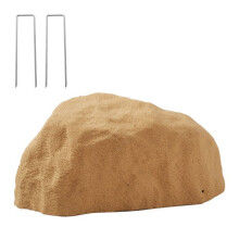 Roche Artificielle Décorative pour Jardin-Duoku-Couverture en Faux Rocher-Design Réaliste-Pierre Creuse-Jaune Sable-Petite Taille