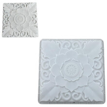 2 Pcs Concrete Paver Molds Square Flagstone DIY Garden Pathway Reusable Stepping Stone Molds