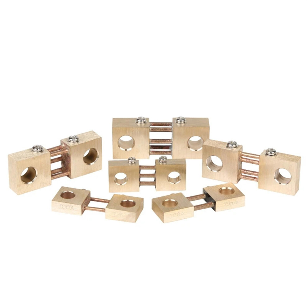 Fl-19 Shunt 75A 100A 200A 300A 400A 500A 75Mv Brass Resistor Dc Current Shunt For Analog Panel Meter 1 Piece 9199774169998