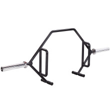 GYM MASTER Olympic Open Trap Hex Deadlift Bar with Rotating Barbell Sleeves and Easy Loading