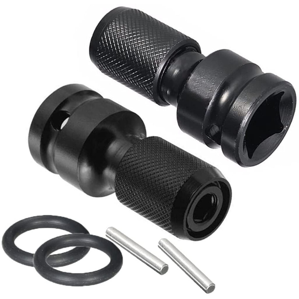 2Pcs 1/2 Inch Square Drive To 1/4 Inch Hex Female Socket Adapter For Air And Electric Impact Wrenches Drills 9382693507297