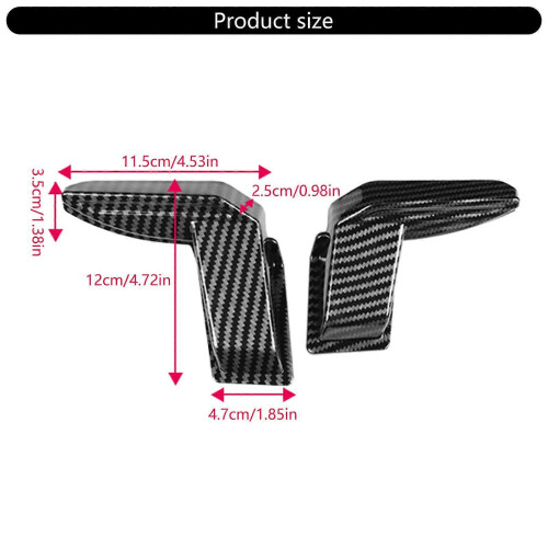 (carbon fiber) Protective Enclosures Defrosting Line Guard for Windshield Heating Preserve Functionality Aesthetics Maintenance Ease 2x 2