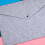 (Blue) 2Pcs Felt Folder Zippered File Envelopes Expanding File Bag Button Closure File Storage Pouches  Purple 4