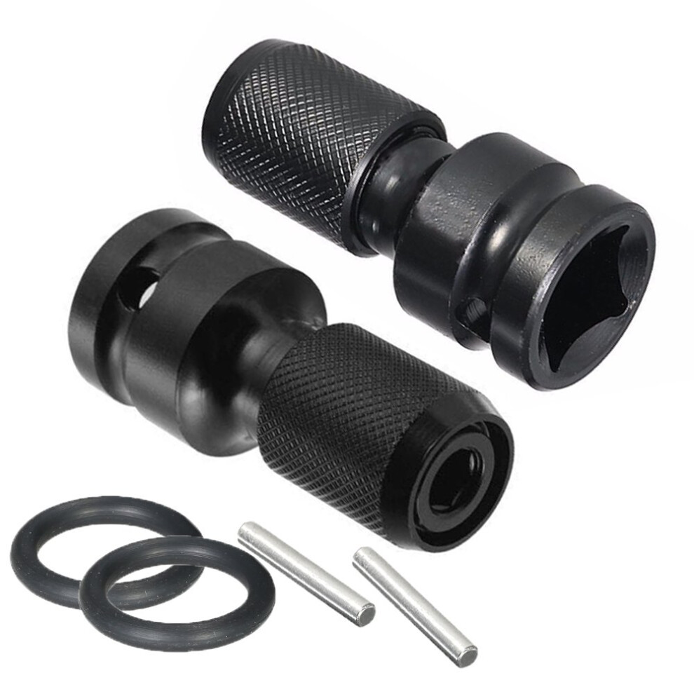 Quick Release 1/2Inch Square Drive To 1/4Inch Hex Female Socket Adapter For Impact Wrenches And Ratchets 9382693507426