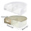 (White) Eggs Holder for Refrigerator Automatic Scrolling Eggs Storage Container Organizer Fridge Eggs Dispenser Kitchen Accessory  White 3