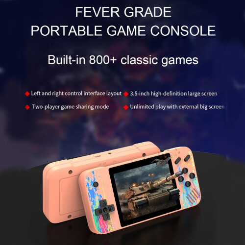 Portable Handheld Game Console 800 Classic Games 3.5 Inch TFT Screen