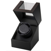 Rotating Watch Storage with Adjustable Watch Pillow, Dual Power Options for Automatic Watches, Atmospheric Outer Light Design, Soft Inner Lining and H