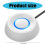 (White) Desktop Computer PC Power Button Switching External Remote Start PC Motherboards Power Push Computer Host Button Supply  White 3