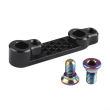 Road Bike Flat Mount Rear Adapter Aluminium 140mm To 160mm Black For Rear Brake Compatibility