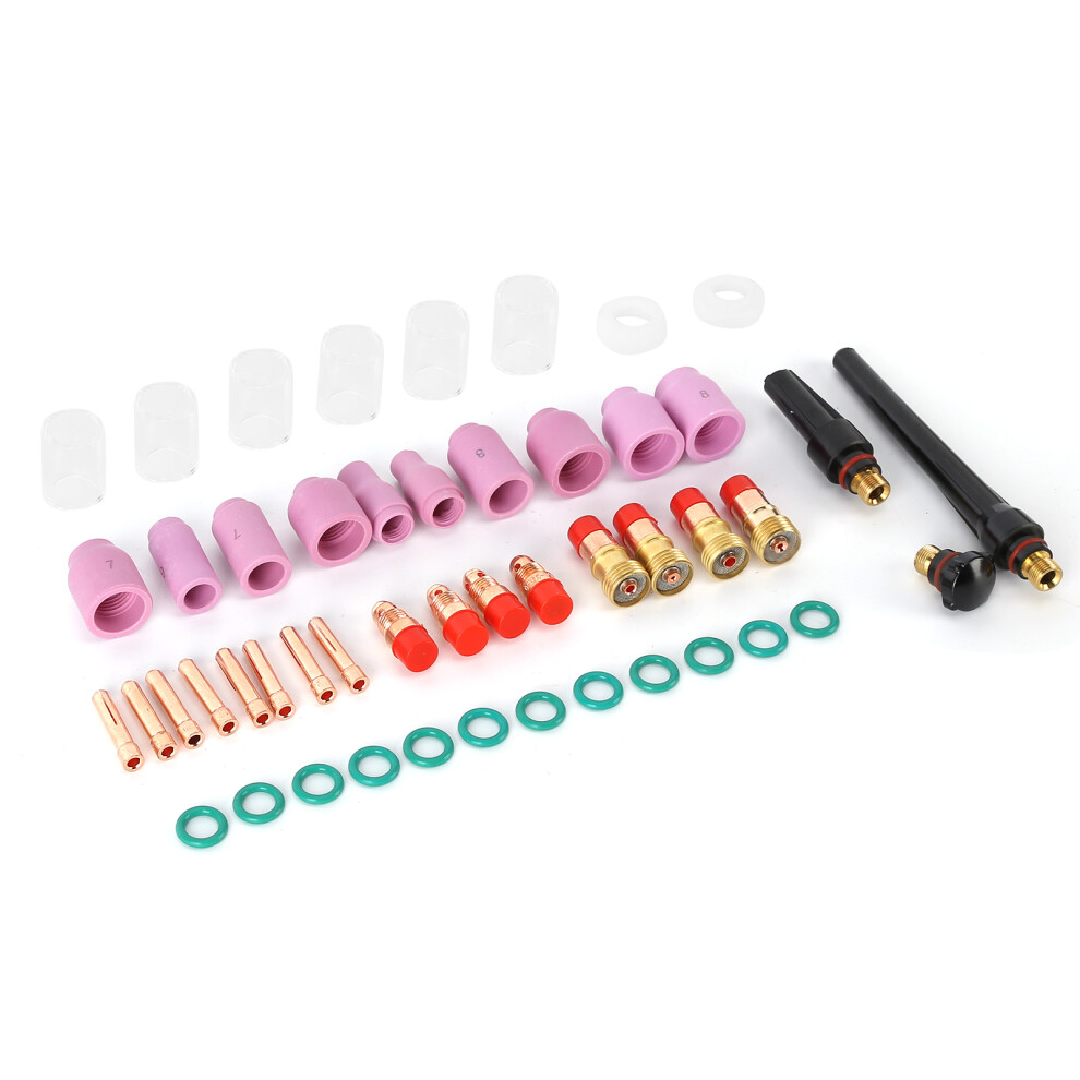 49Pcs Tig Welding Torch Kit, Copper, Wp17/18/26, 150-250A 8741377212673