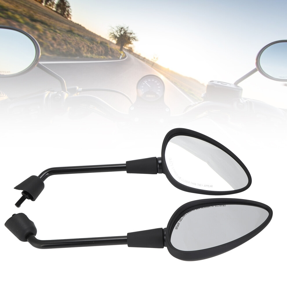 2Pcs Motorcycle Rear View Mirrors For Vespa Primavera 50/125/150 Black 6901377213243