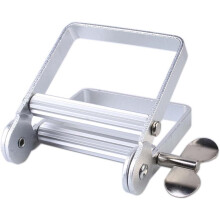 Metal Toothpaste Tube Squeezer Roller, Max Content Extraction for Cream Paint Cosmetics, Silver