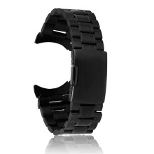 Fém csere óraszíj SmartWatch-hoz, SmartWatch egyenes és ívelt végekkel prémium anyagból, sokoldalú felületkezelés, rozsdamentes acél