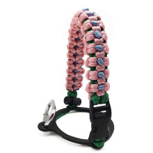 Manico multifunzionale in paracord per bottiglie, design integrato per strumenti di sopravvivenza, tracolla inclusa per il trasporto a mani libere,
