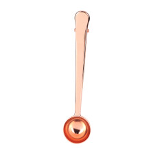 Colher medidora de aço inoxidável com dupla face para utensílios de cozinha, ideal para confeitaria e misturas. Design prático, estrutura simples