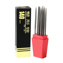 (14cm) 10Pcs Essential Needle File Set Metal Filing Tool Carbon Steel Texture Small File Present for Jewelers and Craftsmen 20cm