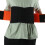 Adjustable Breathable Lower Back Support Belt Lumbar Brace M Size Orange 1