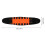 Adjustable Breathable Lower Back Support Belt Lumbar Brace M Size Orange 2