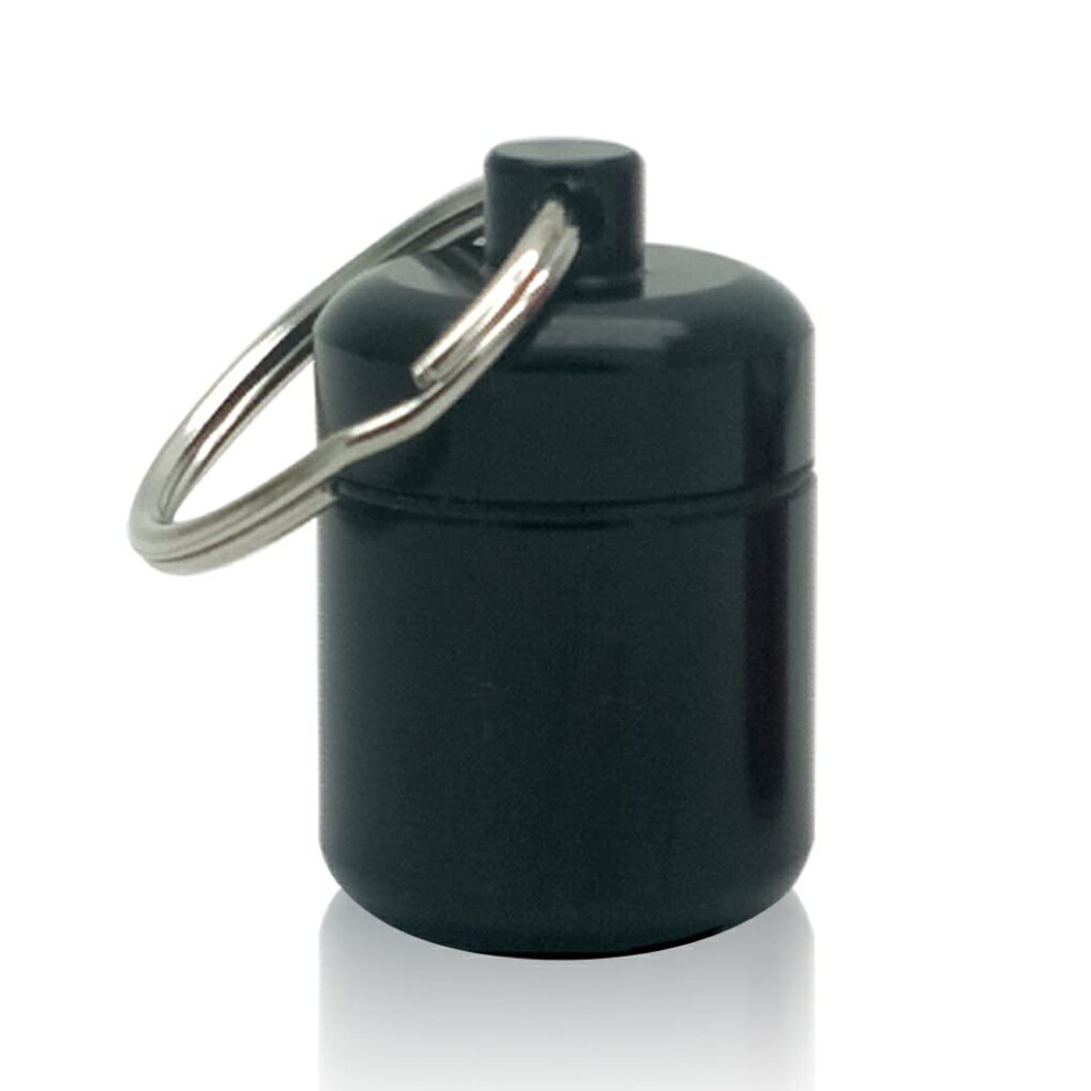 3 Pack Waterproof Pill Box Keychain with Airtight Seal for Outdoor Travel, Camping and Hiking