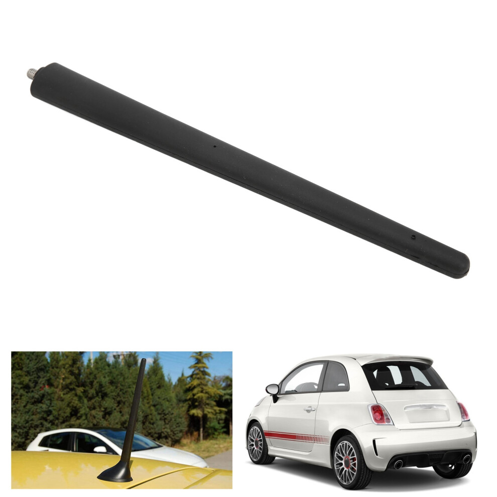 Car Short Antenna Rubber Mast 200Mm Replacement For 500 2012+ Black 8481377215198
