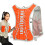 Hydration Vest 5L Lightweight Running Hydration Backpack MoistureWicking With Reflective Strips Orange For Athletes 1