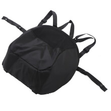 Grand sac de rangement multifonctionnel en tissu Oxford noir pour poussette bébé à grande capacité