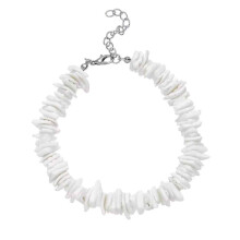 Collana di conchiglie hawaiane, girocollo estivo Pooka con perline da spiaggia per donne e uomini, collana di conchiglie naturali con frammenti