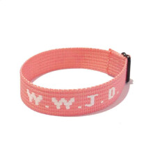 Meningsfullt meddelandekort medföljande WWJD-armband, klassiska WWJD-armband för män och kvinnor, inspirerande smycken i unisexdesign, justerbar