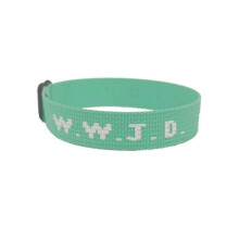 Braccialetto WWJD con biglietto di messaggio significativo, braccialetti WWJD classici per uomo e donna, gioielli ispirazionali dal design unisex,