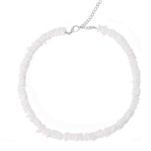 Sommerlicher Strandschmuck, verstellbare Puka-Muschelkette, handgefertigte Choker-Halskette aus natürlichen Muscheln im hawaiianischen Stil, Surfer J