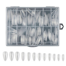 (11style) Long Fake Nail Tips 240pcs Pre-Shape Press On Nail Full Cover Nail Tips Artificial False Nail for DIY Home Nail Salon