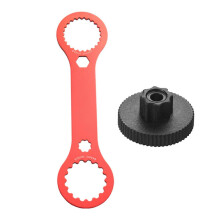 (Red) Professional Bicycles Bottom Bracket Removal Tool Aluminum Alloy Precisions Bike Maintenance Tool Bottom Bracket Wrench  Red