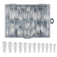 (07style) Long Fake Nail Tips 240pcs Pre-Shape Press On Nail Full Cover Nail Tips Artificial False Nail for DIY Home Nail Salon