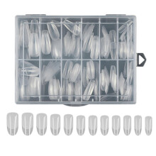 (05style) Long Fake Nail Tips 240pcs Pre-Shape Press On Nail Full Cover Nail Tips Artificial False Nail for DIY Home Nail Salon