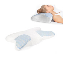 Ergonomic Pillows For Sleeping Hypermobility, 2 In 1 Cervical Neck Pillow, Memory Foam Pillow With Dustproof Double Cover